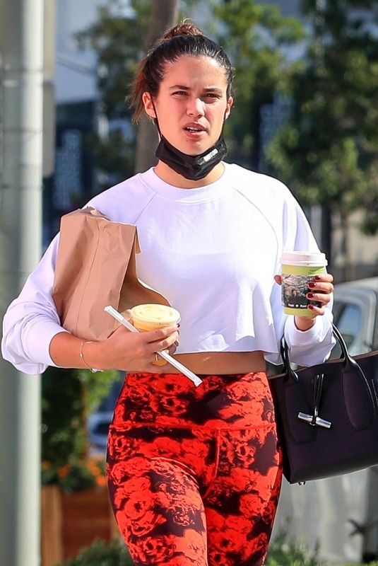 SARA SAMPAIO Leaves Dogpound Gym in Los Angeles 11/12/2020