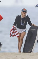 SARAH MICHELLE GELLAR Out on the Beach in Malibu 11/06/2020