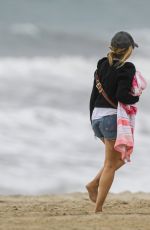 SARAH MICHELLE GELLAR Out on the Beach in Malibu 11/06/2020