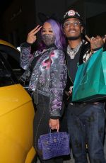 SAWEETIE and Quavo Out for Dinner in West Hollywood 10/31/2020