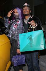 SAWEETIE and Quavo Out for Dinner in West Hollywood 10/31/2020