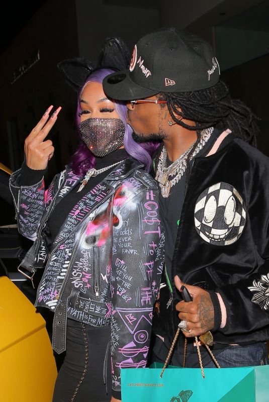 SAWEETIE and Quavo Out for Dinner in West Hollywood 10/31/2020