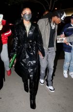 SAWEETIE Arrives at Prettylittlething Launch Dinner in West Hollywood 11/15/2020