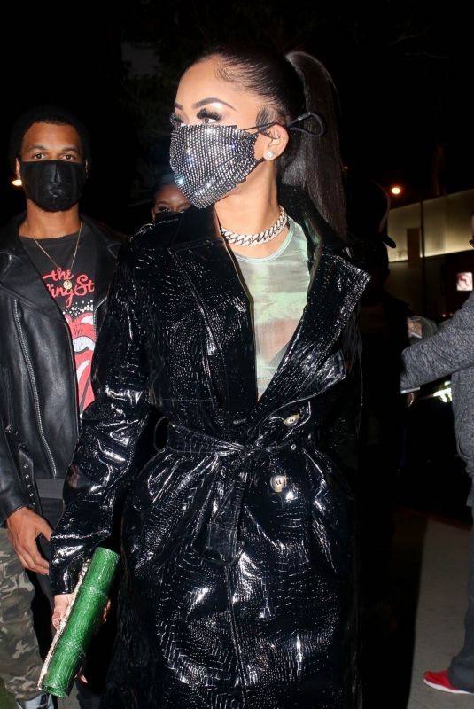 SAWEETIE Arrives at Prettylittlething Launch Dinner in West Hollywood 11/15/2020