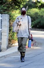 SCOUT WILLIS Out with Her Dog in Los Feliz 11/13/2020