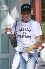 SELMA BLAIR at a Gas Station in Los Angeles 11/01/2020