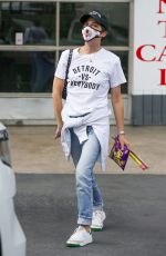 SELMA BLAIR at a Gas Station in Los Angeles 11/01/2020