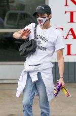 SELMA BLAIR at a Gas Station in Los Angeles 11/01/2020