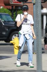 SELMA BLAIR at a Gas Station in Los Angeles 11/01/2020