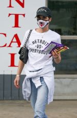 SELMA BLAIR at a Gas Station in Los Angeles 11/01/2020