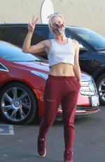 SHARNA BURGESS Arrive at Dancing with the Stars Studio in Los Angeles 11/17/2020