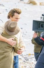 SIENNA MILLER on the Set of 