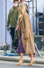 SIENNA MILLER on the Set of 