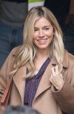 SIENNA MILLER on the Set of 