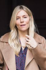 SIENNA MILLER on the Set of 