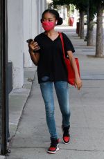SKAI JACKSON Arrives at DWTS Studio in Los Angeles 11/06/2020