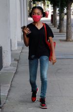 SKAI JACKSON Arrives at DWTS Studio in Los Angeles 11/06/2020