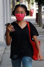 SKAI JACKSON Arrives at DWTS Studio in Los Angeles 11/06/2020