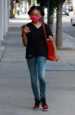 SKAI JACKSON Arrives at DWTS Studio in Los Angeles 11/06/2020
