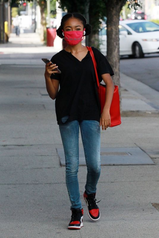 SKAI JACKSON Arrives at DWTS Studio in Los Angeles 11/06/2020