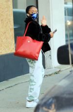 SKAI JACKSON Leaves DWTS Studio in Los Angeles 11/07/2020
