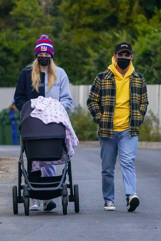 SOPHIE TURNER and Joe Jonas Out in Los Angeles 11/11/2020