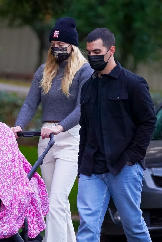 SOPHIE TURNER and Joe Jonas Out on Thanksgiving Day in Los Angeles 11/26/2020