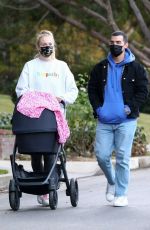 SOPHIE TURNER and Joe Jonas Out with Daughter Willa in Los Angeles 11/27/2020