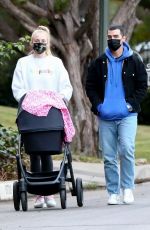 SOPHIE TURNER and Joe Jonas Out with Daughter Willa in Los Angeles 11/27/2020