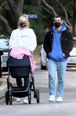 SOPHIE TURNER and Joe Jonas Out with Daughter Willa in Los Angeles 11/27/2020
