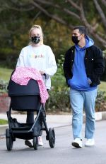 SOPHIE TURNER and Joe Jonas Out with Daughter Willa in Los Angeles 11/27/2020