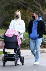 SOPHIE TURNER and Joe Jonas Out with Daughter Willa in Los Angeles 11/27/2020