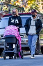 SOPHIE TURNER and Joe Jonas Out with Their Daughter Willa in Los Angeles 11/24/2020