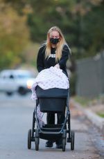SOPHIE TURNER Out with Daughter Willa in Los Angeles 11/17/2020