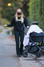 SOPHIE TURNER Out with Daughter Willa in Los Angeles 11/17/2020