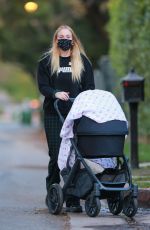 SOPHIE TURNER Out with Daughter Willa in Los Angeles 11/17/2020