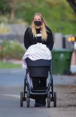 SOPHIE TURNER Out with Daughter Willa in Los Angeles 11/17/2020