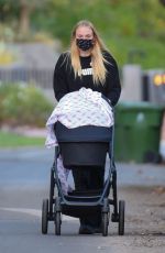 SOPHIE TURNER Out with Daughter Willa in Los Angeles 11/17/2020