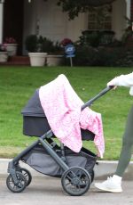 SOPHIE TURNER Out with Daughter Willa in Los Angeles 11/24/2020