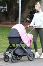 SOPHIE TURNER Out with Daughter Willa in Los Angeles 11/24/2020