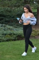 STINA SANDERS Workout at a Park in Battersea 11/19/2020