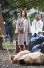 SUTTON FOSTER and HILARY DUFF on the Set of Younger in New York 11/17/2020
