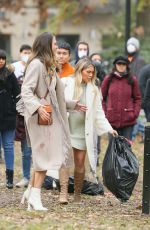 SUTTON FOSTER and HILARY DUFF on the Set of Younger in New York 11/17/2020