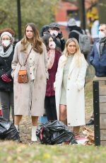 SUTTON FOSTER and HILARY DUFF on the Set of Younger in New York 11/17/2020