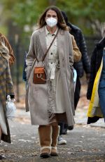 SUTTON FOSTER and HILARY DUFF on the Set of Younger in New York 11/17/2020