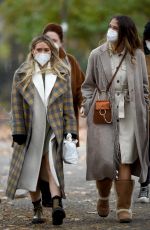 SUTTON FOSTER and HILARY DUFF on the Set of Younger in New York 11/17/2020