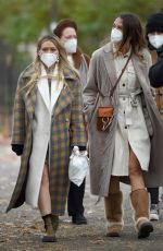 SUTTON FOSTER and HILARY DUFF on the Set of Younger in New York 11/17/2020