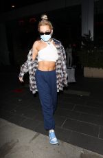 TANA MONGEAU Leaves Boa Steakhouse in Los Angeles 11/22/2020