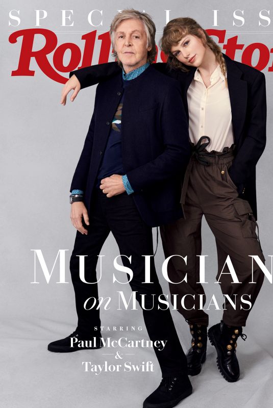 TAYLOR SWIFT and Paul McCartney for Rolling Stone Magazine, November 2020