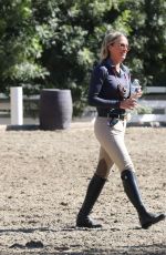 TEDDI JO MELLENCAMP at Horseback Riding at an Equestrian in Los Angeles 10/31/2020